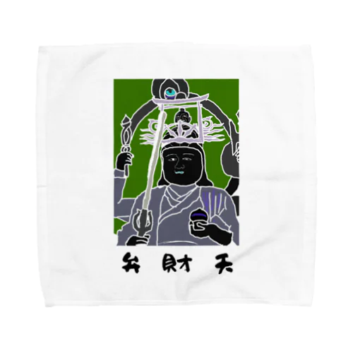 金運を招く弁財天! Towel Handkerchief