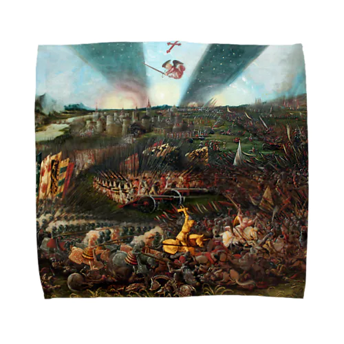 レーゲンスブルク近郊でのアヴァール人に対するカール大帝の勝利 / The Victory of Charlemagne over the Avars near Regensburg Towel Handkerchief