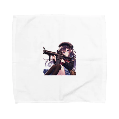 アサルトライフルをもつjk Towel Handkerchief