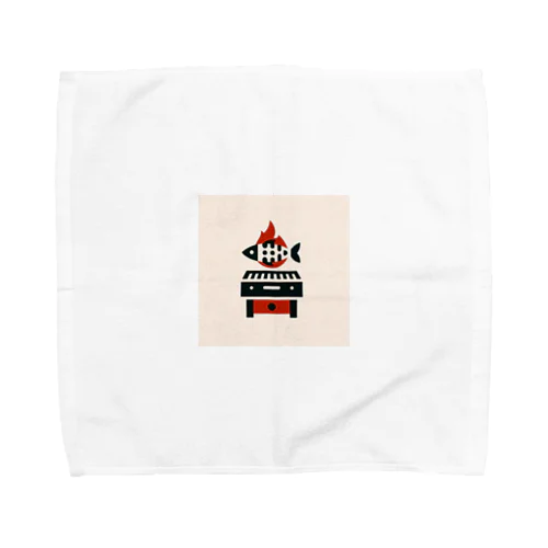 FlameFish Grille Towel Handkerchief