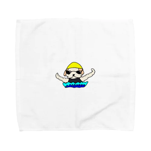 ガチでバタフライで泳ぐワン（チワシー） Towel Handkerchief