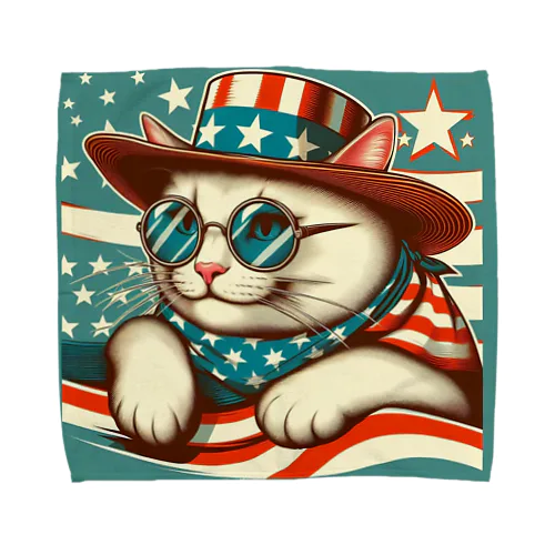 アメリカ横断ウルトラクイズ猫 Towel Handkerchief