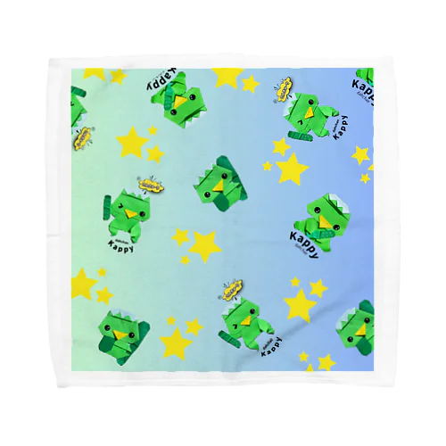 折り紙 河童のかっぴー ランダム ブルー Towel Handkerchief