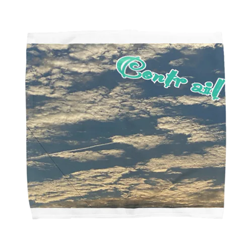 飛行機雲 タオルハンカチ