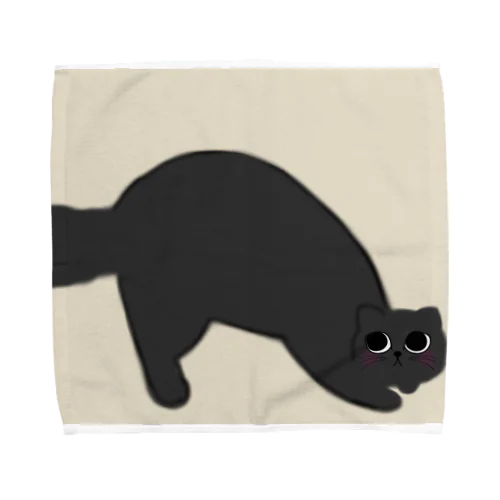 黒猫にゃーさん。 Towel Handkerchief