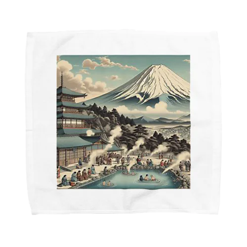 Japan Mt. Fuji Sento Bathhouse Beautiful scenery Towel Handkerchief