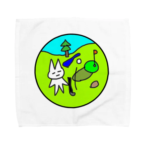 ゴルフ大好きフレイザーくん Towel Handkerchief