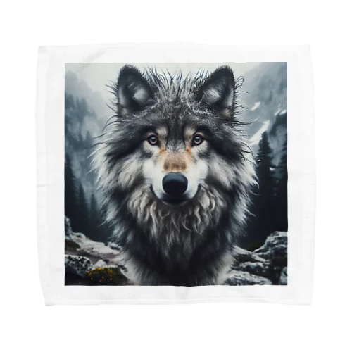 オオカミ　森の番人 Towel Handkerchief