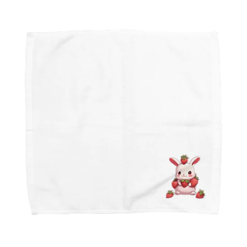 うさぎといちご Towel Handkerchief