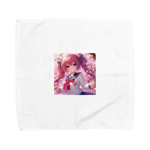 かわいい女の子のキャラクターグッズ Towel Handkerchief