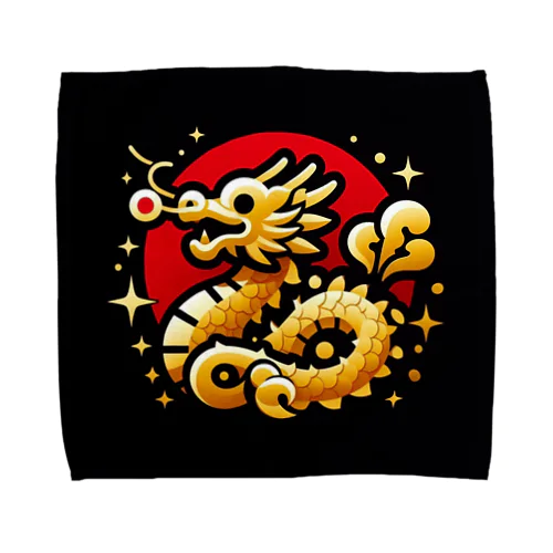 幸運を呼ぶ金龍ちゃん🐉 Towel Handkerchief