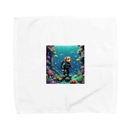 神秘の海底探険に出発！ Towel Handkerchief