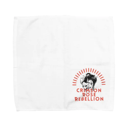 Crimson Rose Rebellion Towel Handkerchief