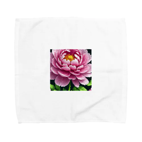 ピクセルアートの5月_芍薬 Towel Handkerchief