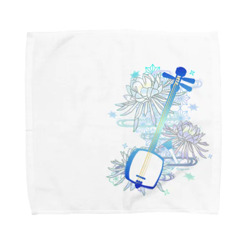 三味線 -雪月花-【月下美人】 Towel Handkerchief