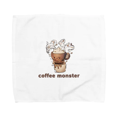 Coffee Monster Java Towel Handkerchief