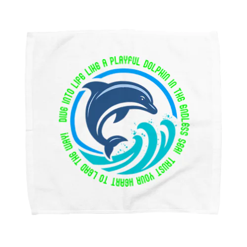 自由なイルカのように人生を泳ごう!心のままに2 Towel Handkerchief