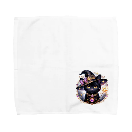 黒猫の魔法使い Towel Handkerchief