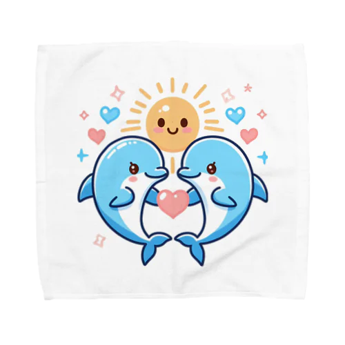 愛♡イルカ Towel Handkerchief