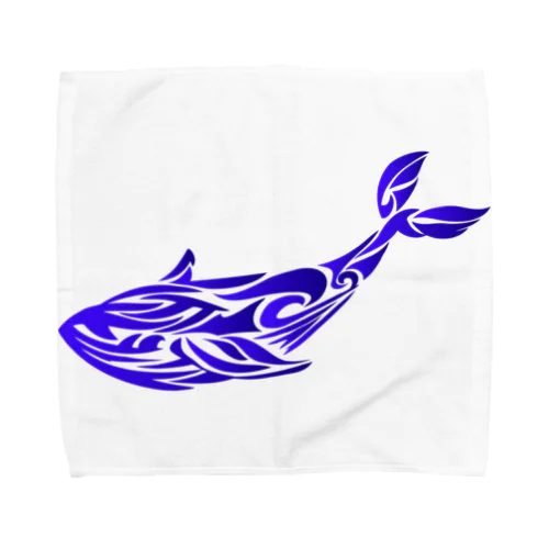 トライバルクジラ Towel Handkerchief