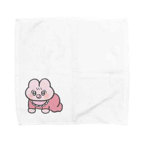赤ちゃんピンクうさぎ Towel Handkerchief