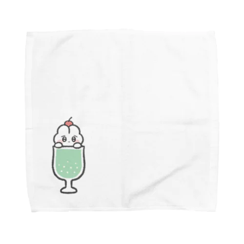 クリームソーダうさぎ Towel Handkerchief