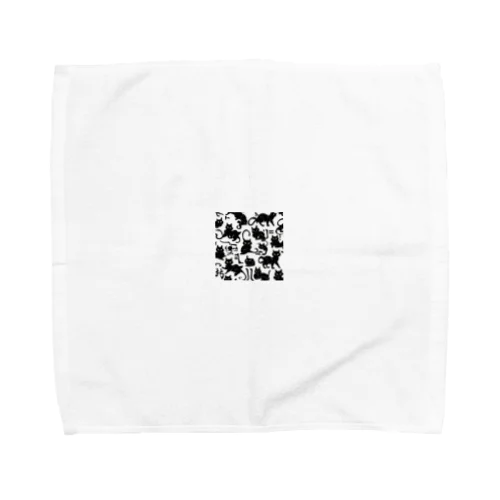 黒猫 漢字 Towel Handkerchief