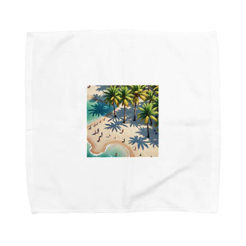 パームツリー沿い　ビーチ Towel Handkerchief