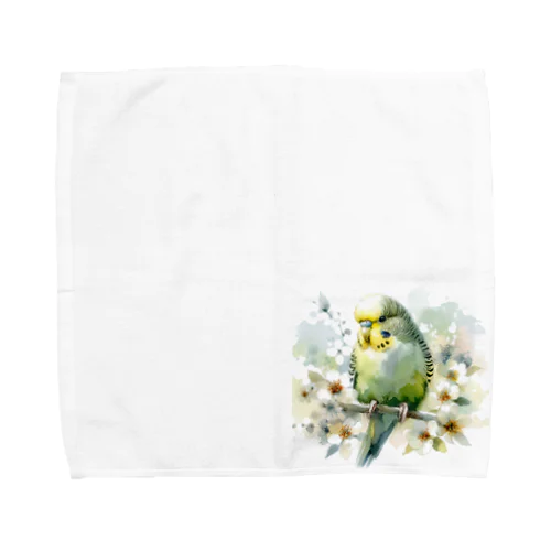 Flow セキセイインコ Towel Handkerchief