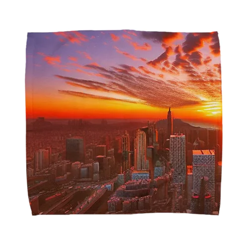 「都会風景」グッズ Towel Handkerchief