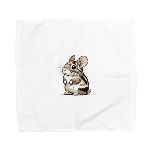 変わった模様のパイドデグーちゃん Towel Handkerchief