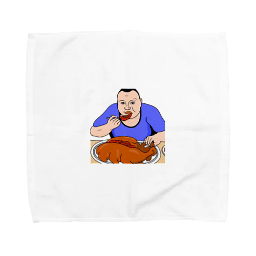 お肉大好きおじさん Towel Handkerchief