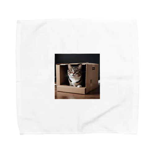 ダンボール猫 Towel Handkerchief