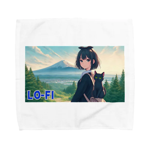 時空の旅猫アルトとミアと神秘の山 Towel Handkerchief