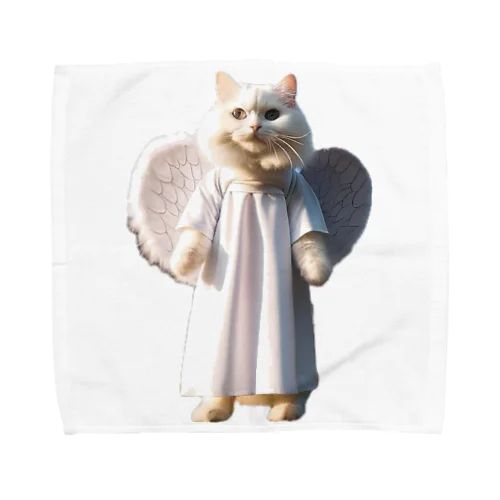 かわいい天使の子猫と悪魔の子猫 Towel Handkerchief