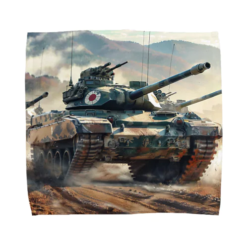 陸上自衛隊の戦車　kouchan 1616 Towel Handkerchief