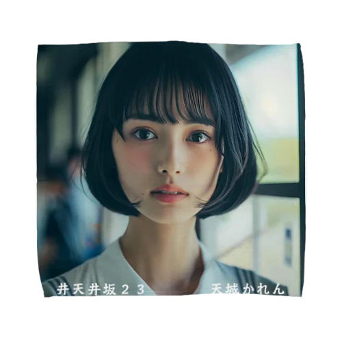 アイドルグループ『井天井坂２３』のキャプテン。天城かれん Towel Handkerchief