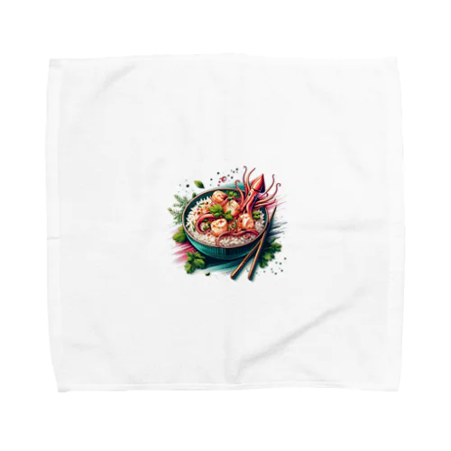 香るイカ飯 Towel Handkerchief