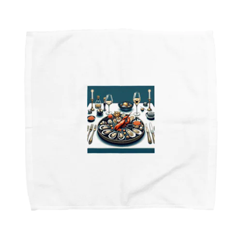 高価な海鮮ディナー Towel Handkerchief