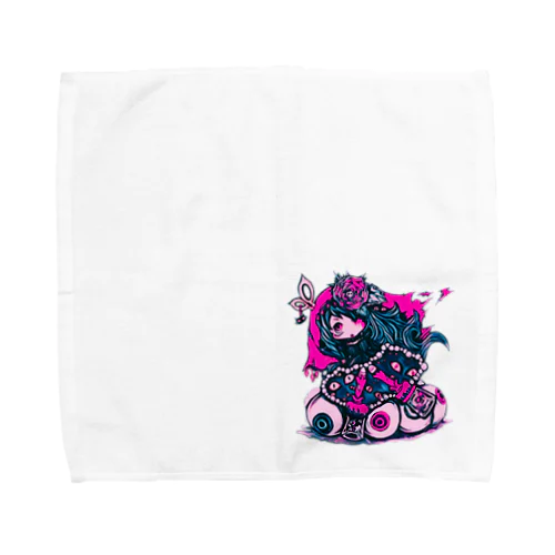 シザー×ﾋﾟﾝｸ Towel Handkerchief