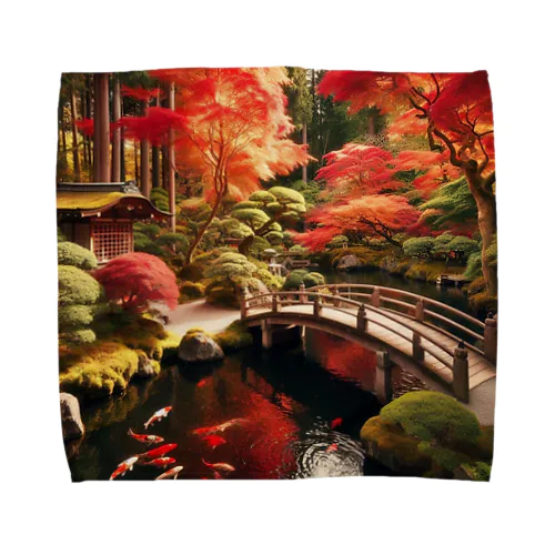 日本庭園1 Towel Handkerchief