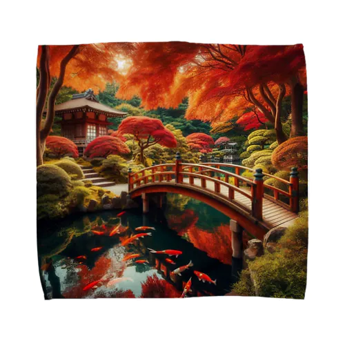 日本庭園2 Towel Handkerchief