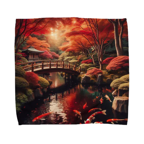 日本庭園3 Towel Handkerchief