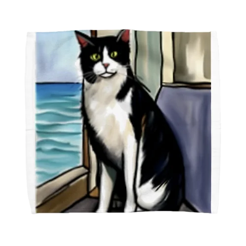 旅する猫 Towel Handkerchief