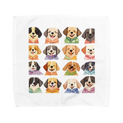 アロハシャツ犬 Towel Handkerchief