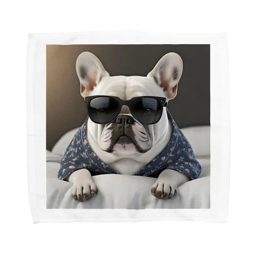 おやすみBOSS犬 Towel Handkerchief