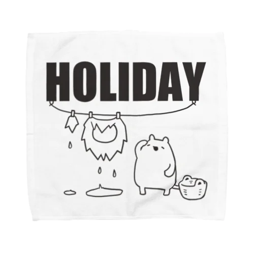【HOLIDAY】ライオンさんの休日 Towel Handkerchief