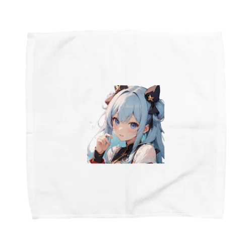 あおにゃん Towel Handkerchief