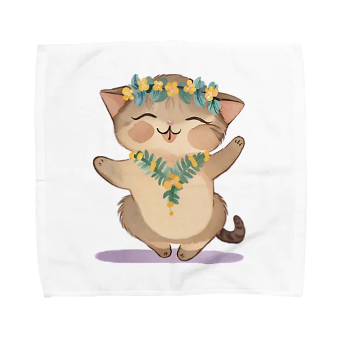 アロハねこ Towel Handkerchief