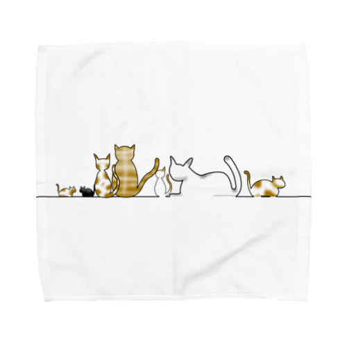 Cat Gathering【猫集会】 Towel Handkerchief